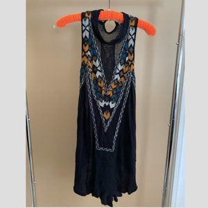 FREE PEOPLE BEADED TUNIC SIZE M